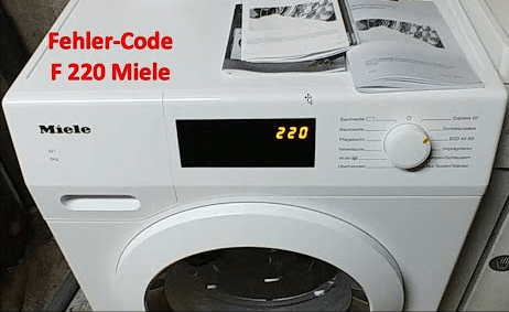 Ошибка F220 в стиральной машине Miele c чёрным экраном