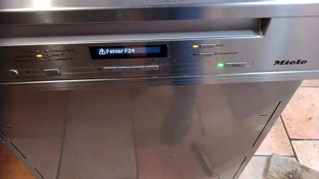 Код F24 в посудомоечной машине Miele