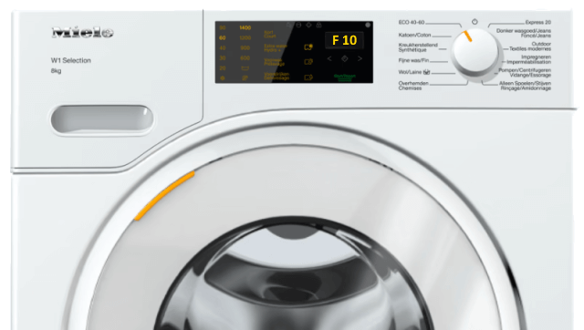 Ошибка F10 в стиральной машине Miele