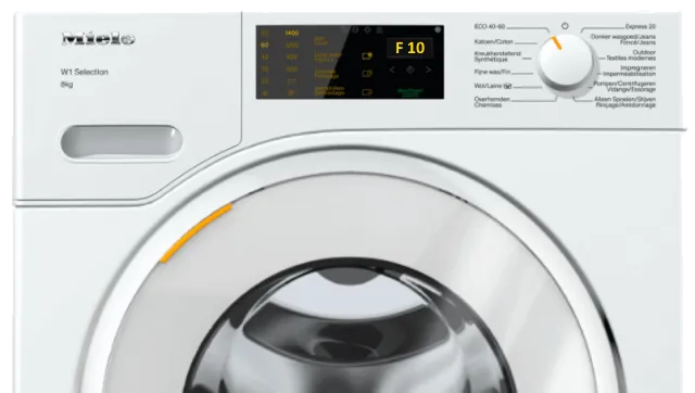 Ошибка F10 в стиральной машине Miele