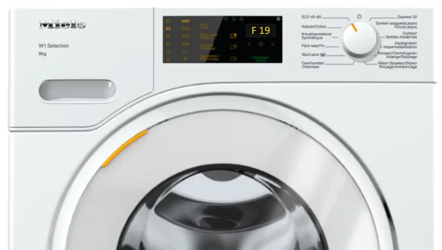 ошибка F19 стиральная машина Миле Ошибка F19 в стиральной машине Miele